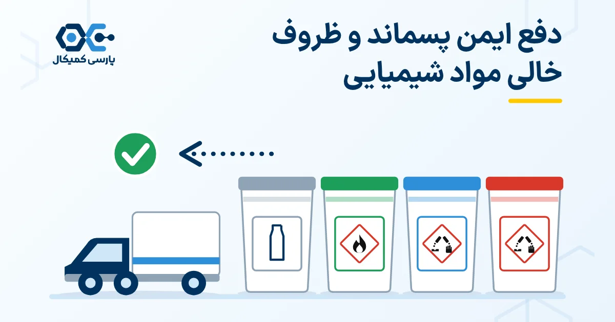 دفع ایمن پسماند و ظروف خالی مواد شیمیایی